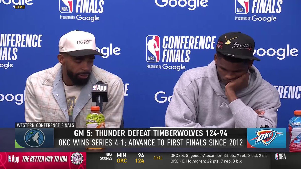 "It hurts... at the same time proud of this team." 🗣️ Mike Conley reacts to the Wolves' elimination, but remains motivated for next season.
