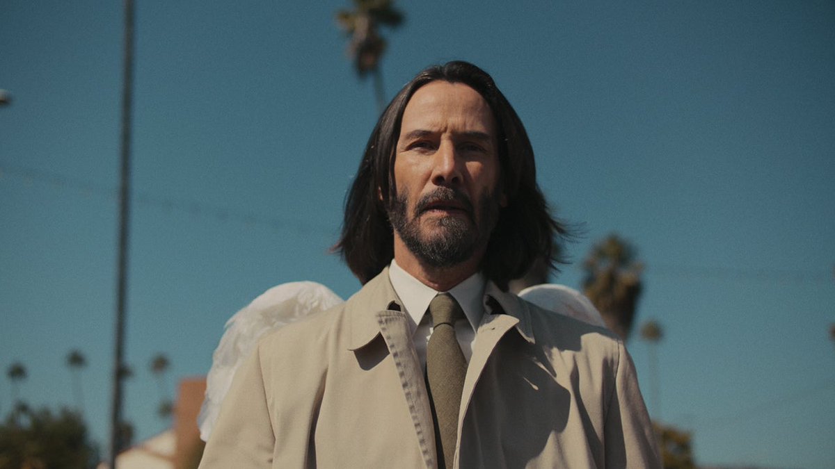 Meet your new guardian angel: Keanu Reeves. Good Fortune, also starring Seth Rogen, Aziz Ansari, Keke Palmer, and Sandra Oh is in theaters October 17.
