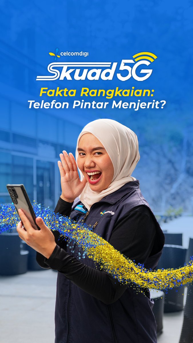 #Skuad5G menjerit sebab nak tiru telefon bimbit kita? 📶 Tapi kenapa? 😱 Jom dengarkan penjelasan penuh! Info lanjut: #CelcomDigi #WidestFastest #CreatingAWorldInspiredByYou #5GForAll