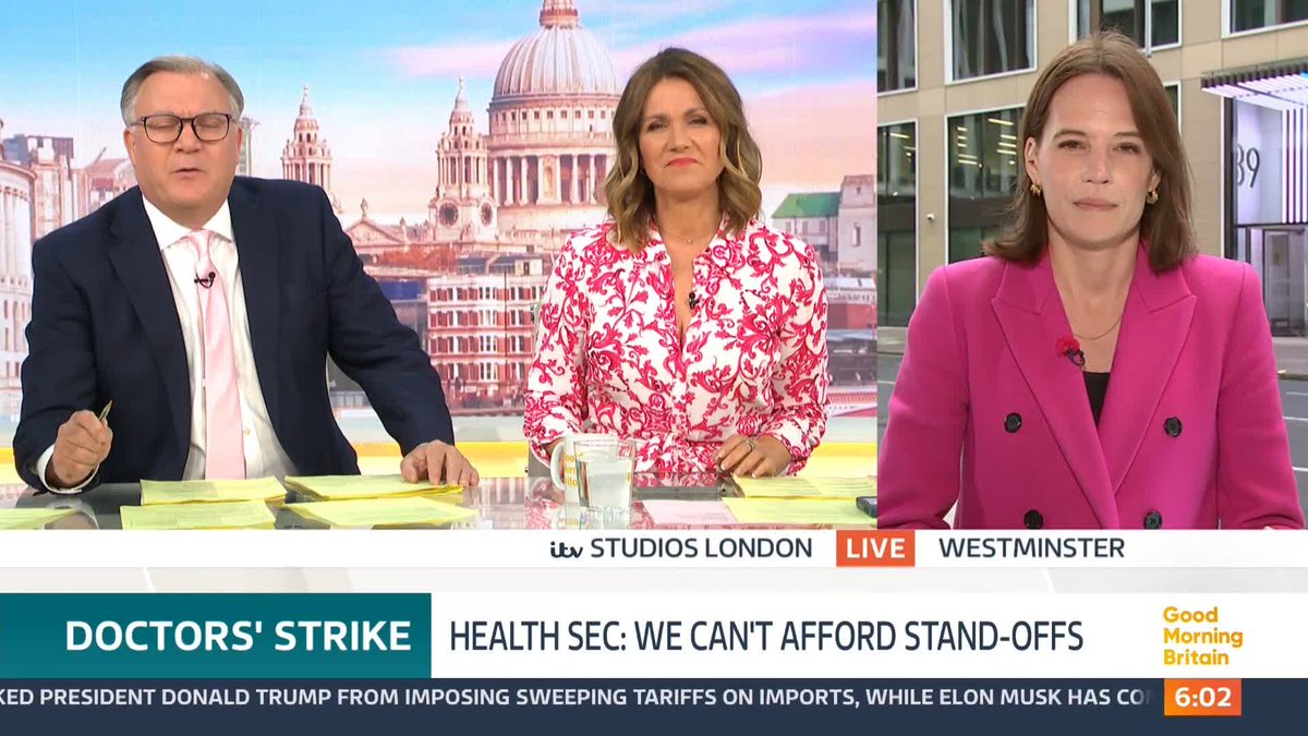The Health Secretary urges doctors not to go on strike over pay, warning the government can't afford a cycle of standoffs, strikes and cancellation of appointments. Louisa James has the latest.