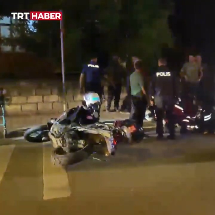 Bartın'da kavga ihbarına giden polis ekiplerine köpek saldırdı, motosikletten düşen 2 polis yaralandı. (TRT)