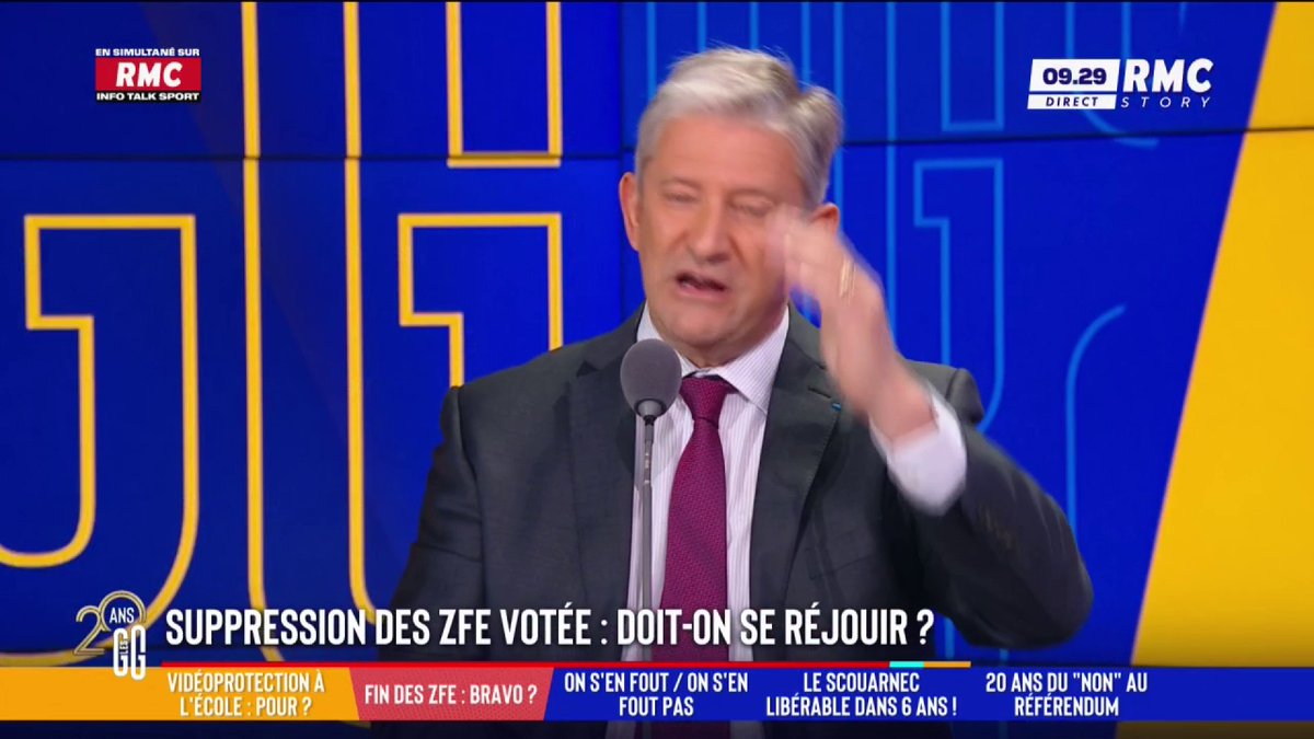 🚘 Suppression des ZFE votée : "C'est la loi de l'emmerdement maximum" 🗣️ Emmanuel de Villiers : "C'est un truc pondu par des illuminés qui sont gavés d'argent public. Plus les Français ont des problèmes de fin de mois, plus ils doivent acheter des voitures luxueuses." #GGRMC