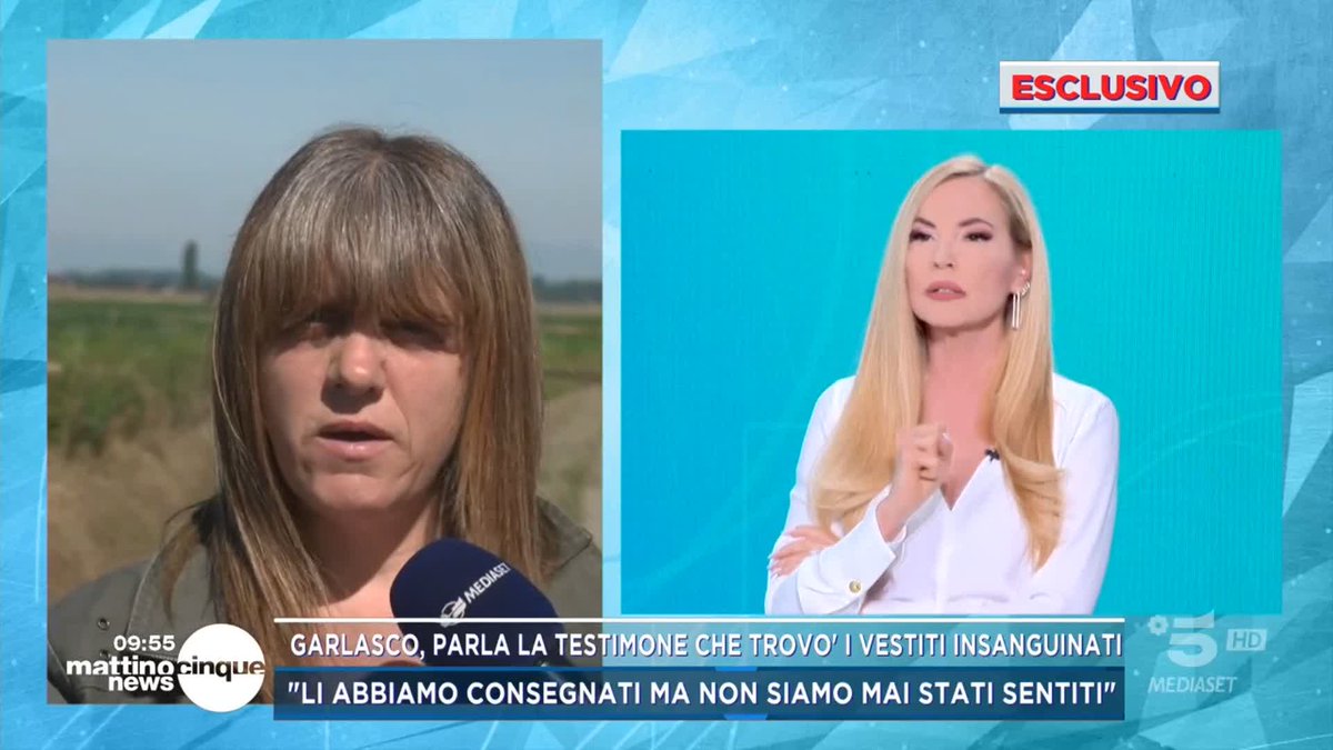 Caso #Garlasco, in diretta parla la signora che trovò il sacchetto con dei vestiti in un canale #Mattino5