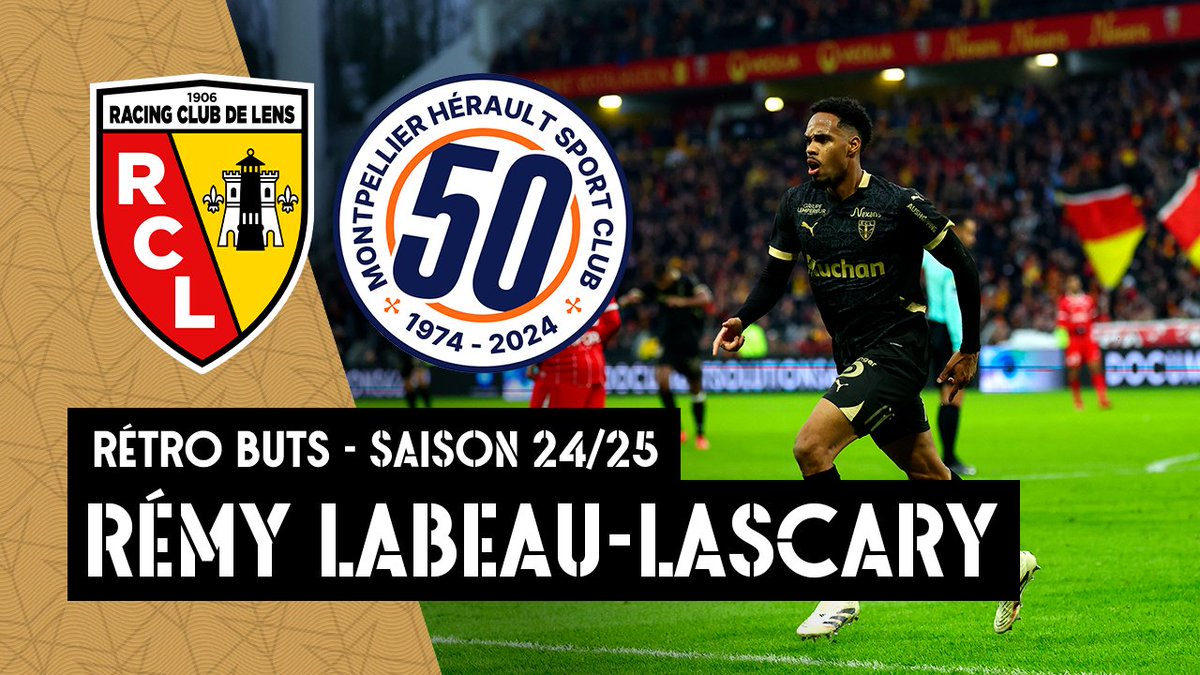 Coup d'œil dans le #Rétro𝙑𝙞𝙨𝙚𝙪𝙧𝙨 🔙 L'attaquant #MadeInGaillette Rémy Labeau-Lascary avait idéalement lancé les festivités de la Sainte-Barbe face à Montpellier (2-0) en inscrivant son 1️⃣er but à Bollaert-Delelis, d'un splendide tir du pied gauche ! #FiersDEtreLensois