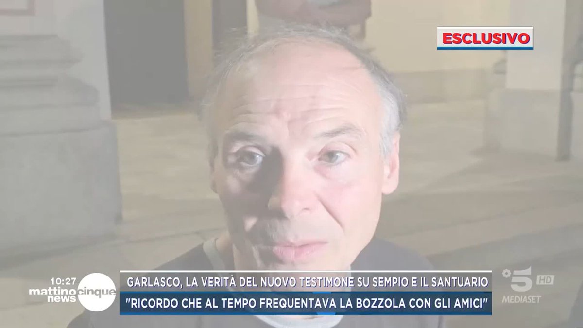 #Garlasco, un testimone su #Sempio al santuario "Visto più volte" #Mattino5