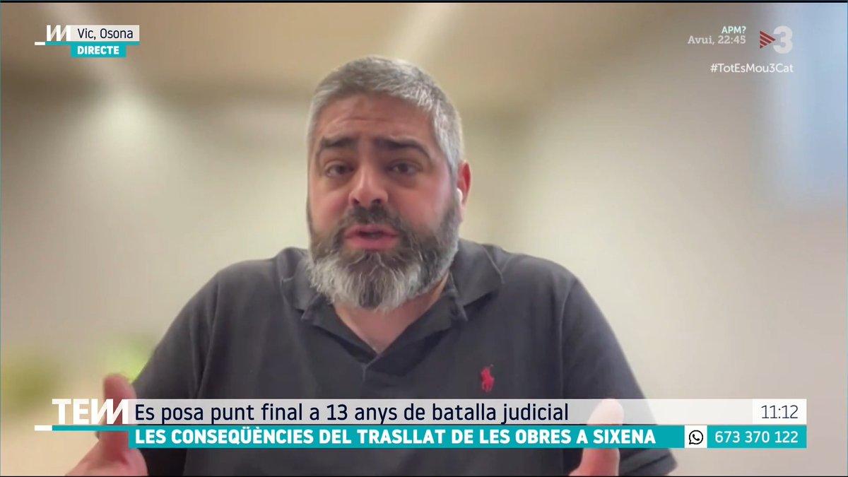 🔴 El trasllat de les obres a Sixena "Els estudis dels experts a nivell mundial diuen que si surten del MNAC es desintegraran i serà irreparable. D'aquesta informació, els jutges no n'han dit res, no n'han fet cas", Damià Amorós, historiador de l'art i museòleg #TotEsMou3Cat