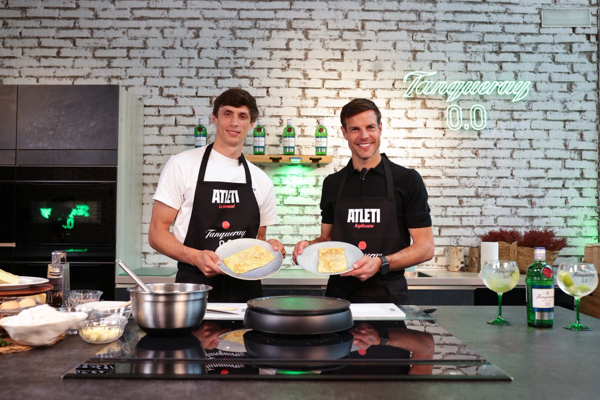 👨🍳 ¡Momento para disfrutar de la cocina con Le Normand, Azpilicueta y Tanqueray 0.0! 🤤
