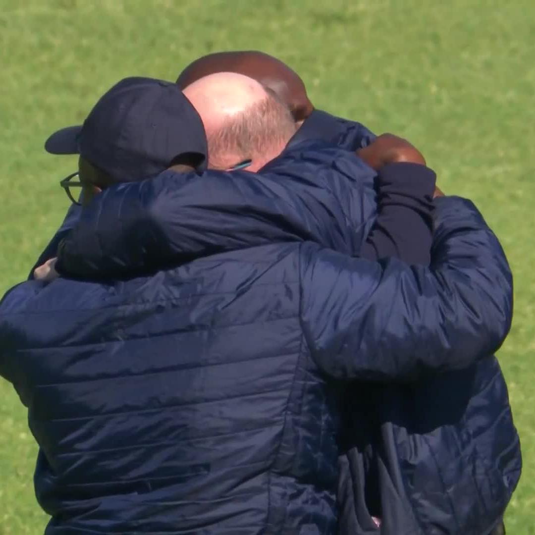 Emotional scenes as SuperSport Utd breathe a sigh of relief 🥹 #BetwayPrem | #SSDiski