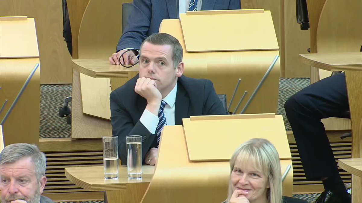 Former Scottish Tories leader Douglas Ross ordered out of First Minister's Questions at Scottish Parliament