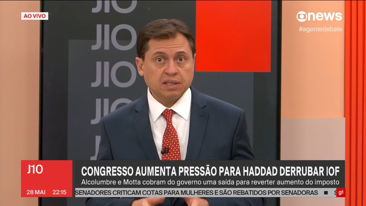 Camarotti! “O governo está emparedado (...) ou ministro Fernando Haddad encontra uma alternativa para esse aumento do IOF ou esse aumento de IOF vai ser derrubado pelo Congresso Nacional”, Emparedado, encurralado. O governo tá no mato sem cachorro!
