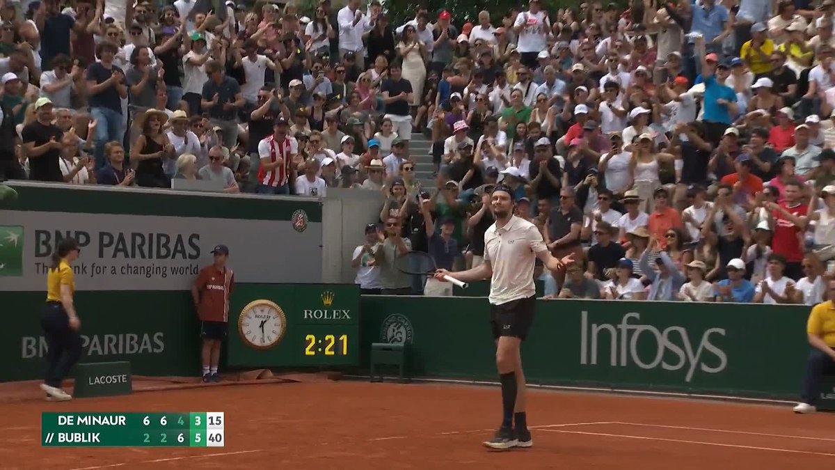 Alexander Bublik. On set point. The one and only.