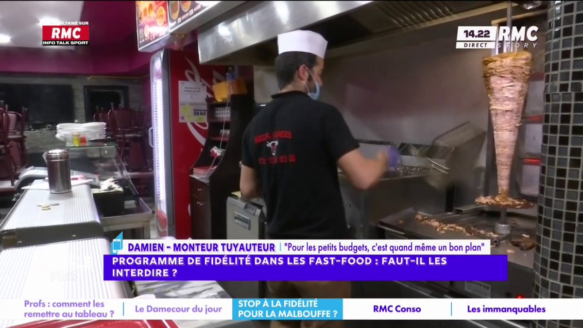 🍔 Programme de fidélité dans les fast food : faut-il les interdire ? 📞 Damien : "Pour des ménages qui, à la fin du mois, galèrent, c'est bien d'avoir un sandwich offert ! Les gens qui vont au McDo, s'il n'y a pas de programme de fidélité, ils iront quand même !" #EstelleMidi