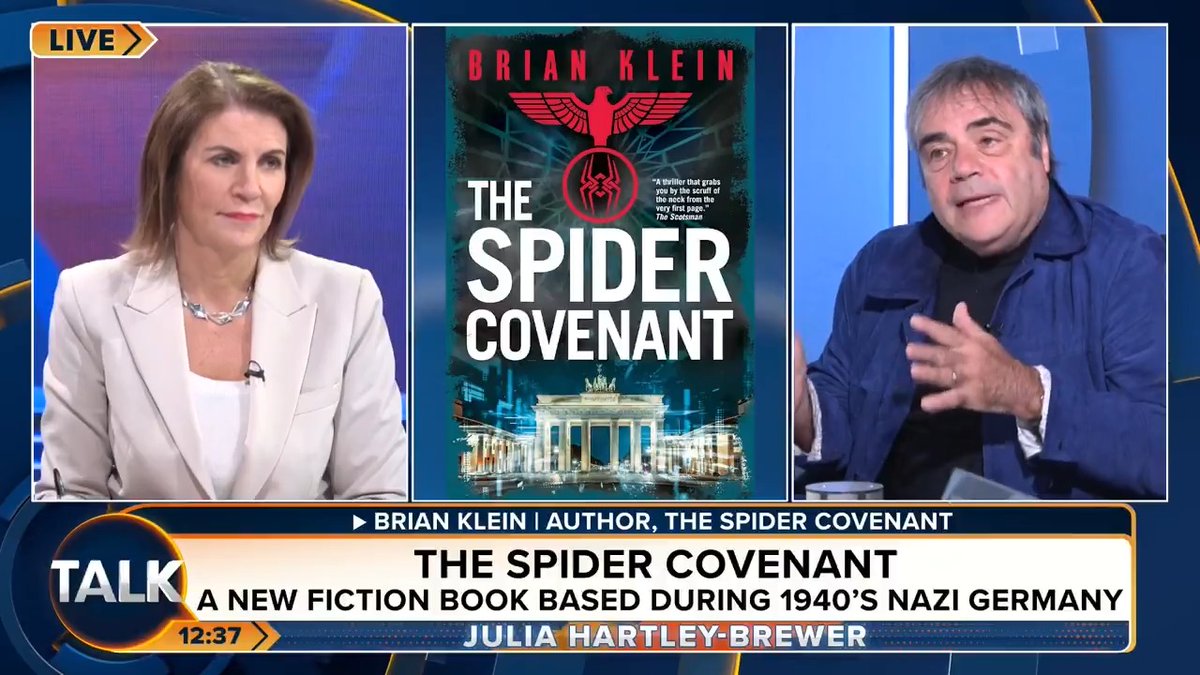 Brian Klein, author of The Spider Covenant, explains how writing his book led him to realise that AI is "so much scarier" in reality. Julia: "This is a real concern now - the technology from when you started this book to publish has moved on exponentially!" Julia Hartley-Brewer