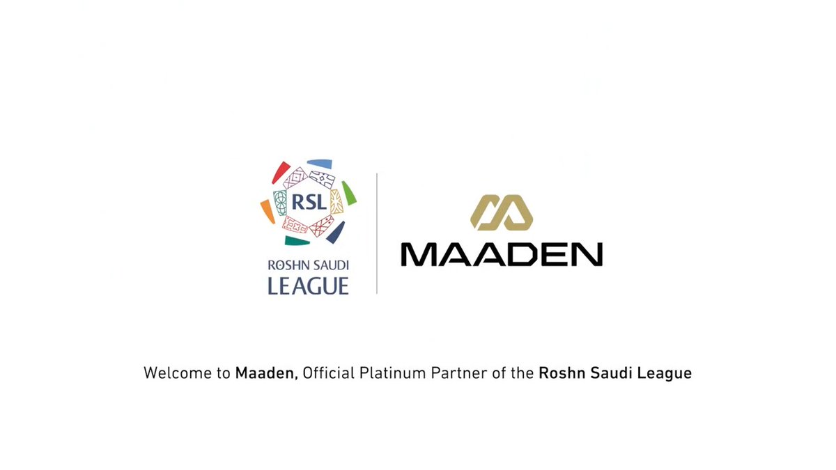 #دوري_روشن_السعودي 🤝 معادن يسعدنا الإعلان عن انضمام Maaden | معادن كشريك رسمي بلاتيني 🌟