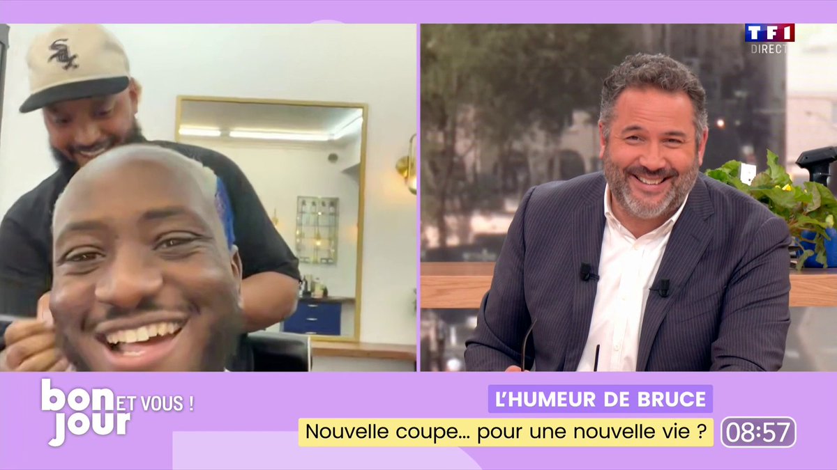 Quand le frérot Béric PIERRE-LOUIS nous sort une teinture aux couleurs du PSG ! 🤣🤣🤣 🔵🔵⚪️🔴🔴⚪️🔵🔵