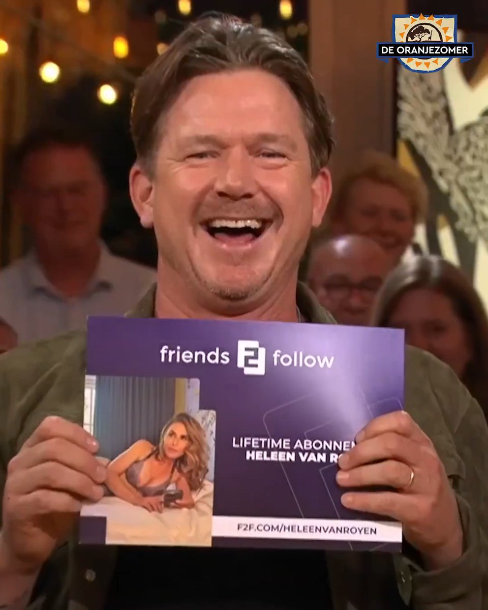 Heleen van Royen geeft Johnny de Mol levenslang gratis toegang tot haar account op 18+-platform 😳 #deoranjezomer