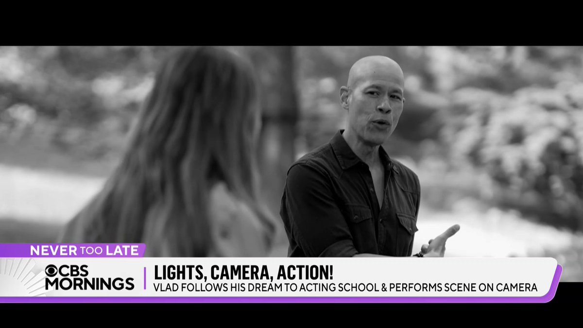 .Vladimir Duthiers has always dreamed of playing a fictional role on the silver screen — so he decided to brush up on his acting chops at the renowned Stella Adler Center for the Arts, which has trained the likes of Robert De Niro and Marlon Brando. Vlad tapped into his imagination to prove that it’s #NeverTooLate to learn a new skill, filming an original scene with Stella Adler alum and “Saturday Night Live” star Chloe Fineman.