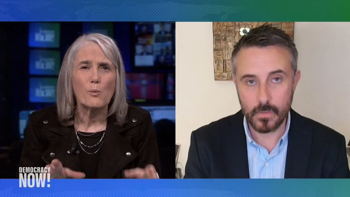 A new U.S.-Israeli plan to give out limited amounts of food in Gaza has led to chaotic scenes this week, as thousands of starving Palestinians have overrun the distribution points. "This is all just trickery that is being used to further the genocide," says jeremy scahill.
