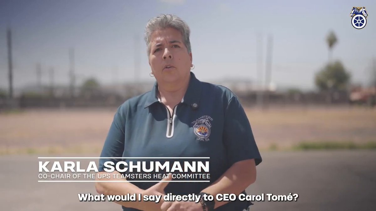 “I would like to invite UPS’s CEO Carol Tomé to come to Arizona and get on a package car with a driver for a couple days.” UPS Teamsters in Arizona and all across the nation are demanding the company live up to the union contract it signed with the Teamsters and start delivering tens of thousands of air-conditioned package cars.