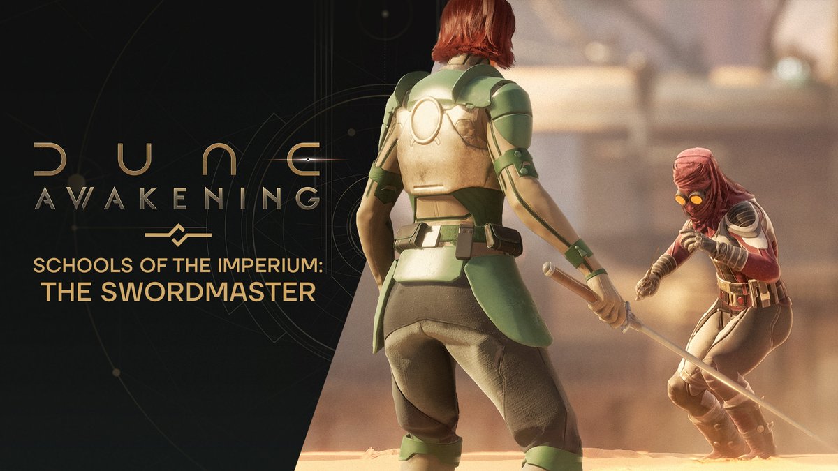 The slow blade penetrates the shield. Unsheathe the blade of the Swordmaster in our fourth Schools of the Imperium showcase! Specializing in hand-to-hand combat, Swordmasters dispatch foes with a sharp edge and keen wits. #DuneAwakening
