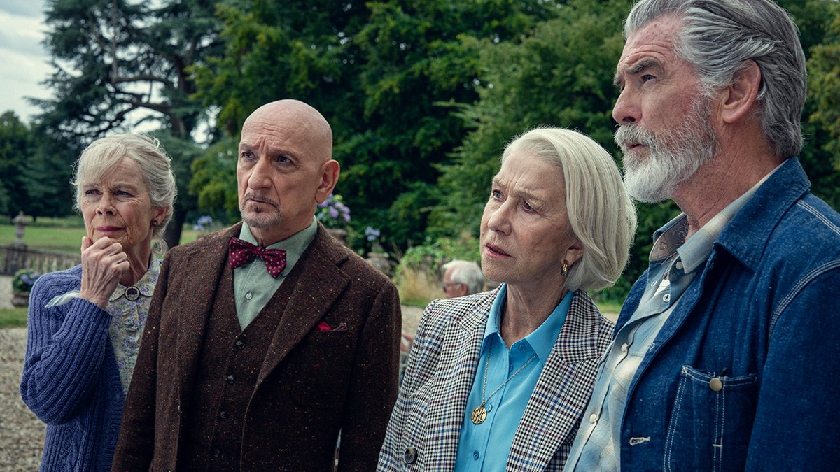 First trailer for Chris Columbus’ ‘THE THURSDAY MURDER CLUB’, starring Helen Mirren, Pierce Brosnan, Ben Kingsley and Celia Imrie Releasing August 28 on Netflix.