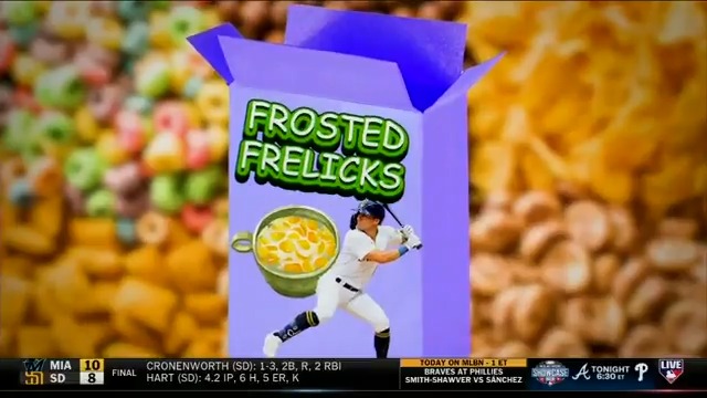 Honey Nut Jackson Chourios Raisin Brice Turang Cinnamon Toast Contreras Frosted Frelicks Fruity Freddy Pebbles Peralta Milwaukee Brewers skipper Pat Murphy is working the cereal aisle at your local grocery store! 😂🥣 #MLBCentral | #ThisIsMyCrew