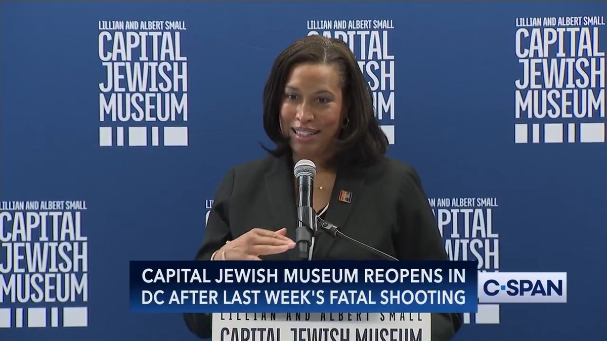 .Mayor Muriel Bowser at reopening of Capital Jewish Museum: "It is not up to the Jewish community to say 'support us.' It is up to all of us to denounce antisemitism is all forms." Full video here: