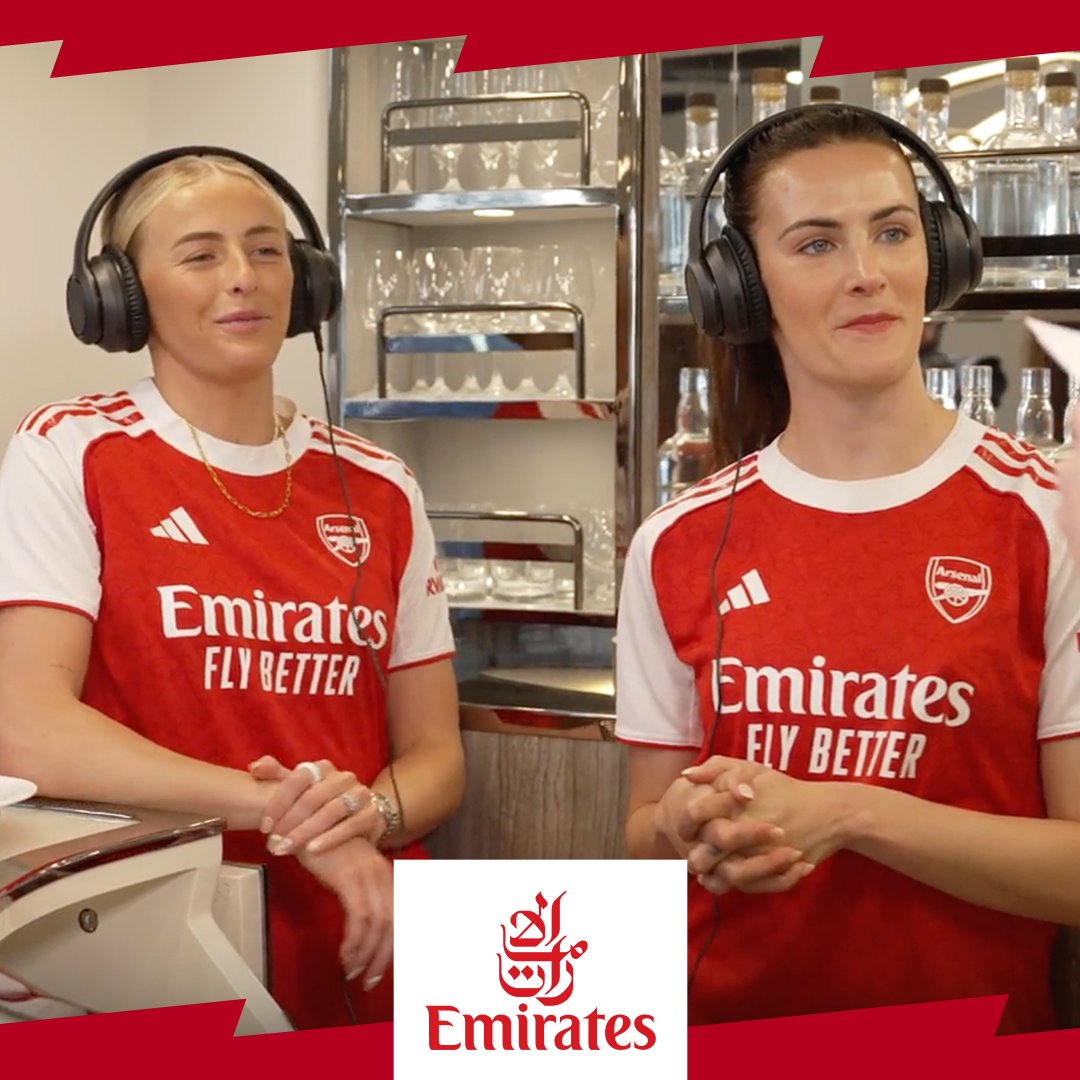 The Headphone Challenge 🎧 Katie Reid, Chloe and Foxy put their communication skills to the test at @Emirates’ World Travel Store ✈️ Watch now 👇