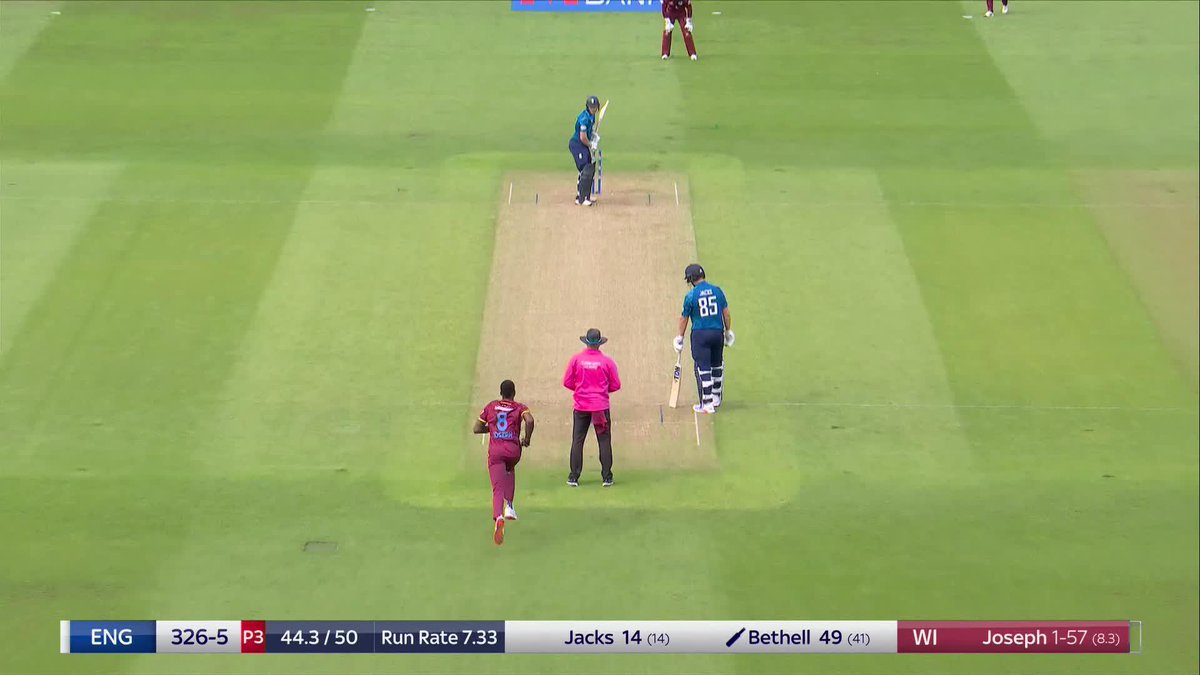 Jacob Bethell with his 3rd ODI fifty!