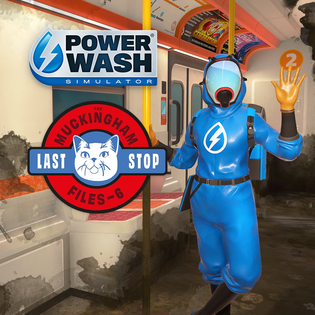 Tickets, please! Take the express line to satisfaction with the latest free update for PowerWash Simulator 🚆 💦 The Muckingham Files Part 6 update is available now on Steam, Xbox One, Xbox Series X|S, PlayStation 4|5, and Nintendo Switch.