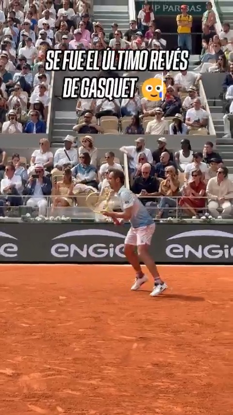 LLEGÓ EL MOMENTO DE DECIR ADIÓS: así fue el último revés de Gasquet.