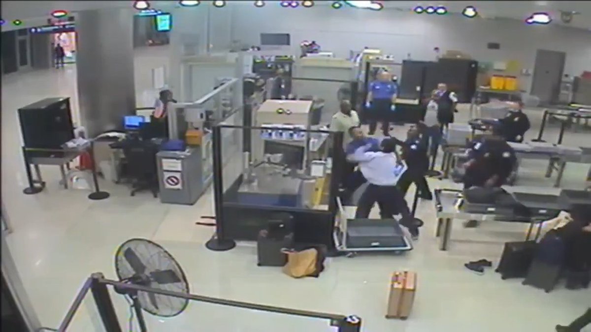 A Canadian man was arrested at Miami International Airport after punching multiple TSA agents after being removed from a flight the day before. #CityLife #canadian #TSA #crime #flying #miami #FloridaMan