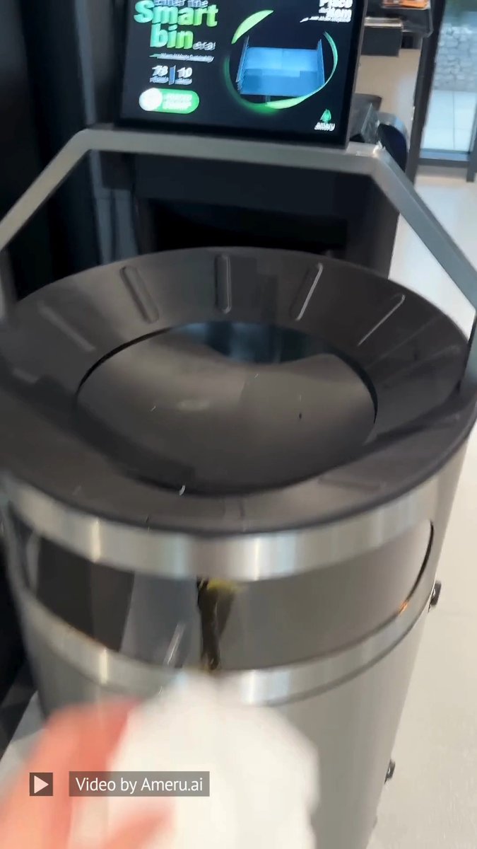 The Ameru Smart Bin is an AI-powered waste management solution designed to enhance recycling efficiency in office and public spaces. Equipped with a high-definition 8MP camera, a 10.1-inch full HD touchscreen, and powered by an Nvidia Jetson Orin Nano computing unit, the bin utilizes advanced AI algorithms to identify and sort waste into multiple categories. Video credit: Ameru.ai #engineering #technology #ai #artificialintelligence -------------------------------- Stay ahead of the curve! Follow us now on our WhatsApp ( and Telegram ( channels and stay updated about the cutting edge.