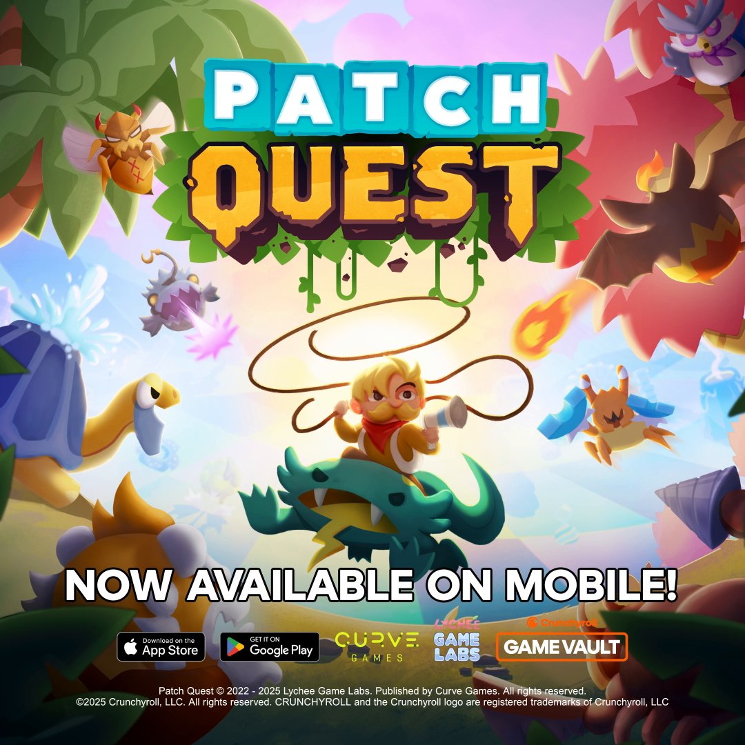 Patch Quest is the latest addition to Crunchyroll Game Vault! Get ready to expand an epic monster collection! Try it today with a Mega or Ultimate Fan Crunchyroll Membership!