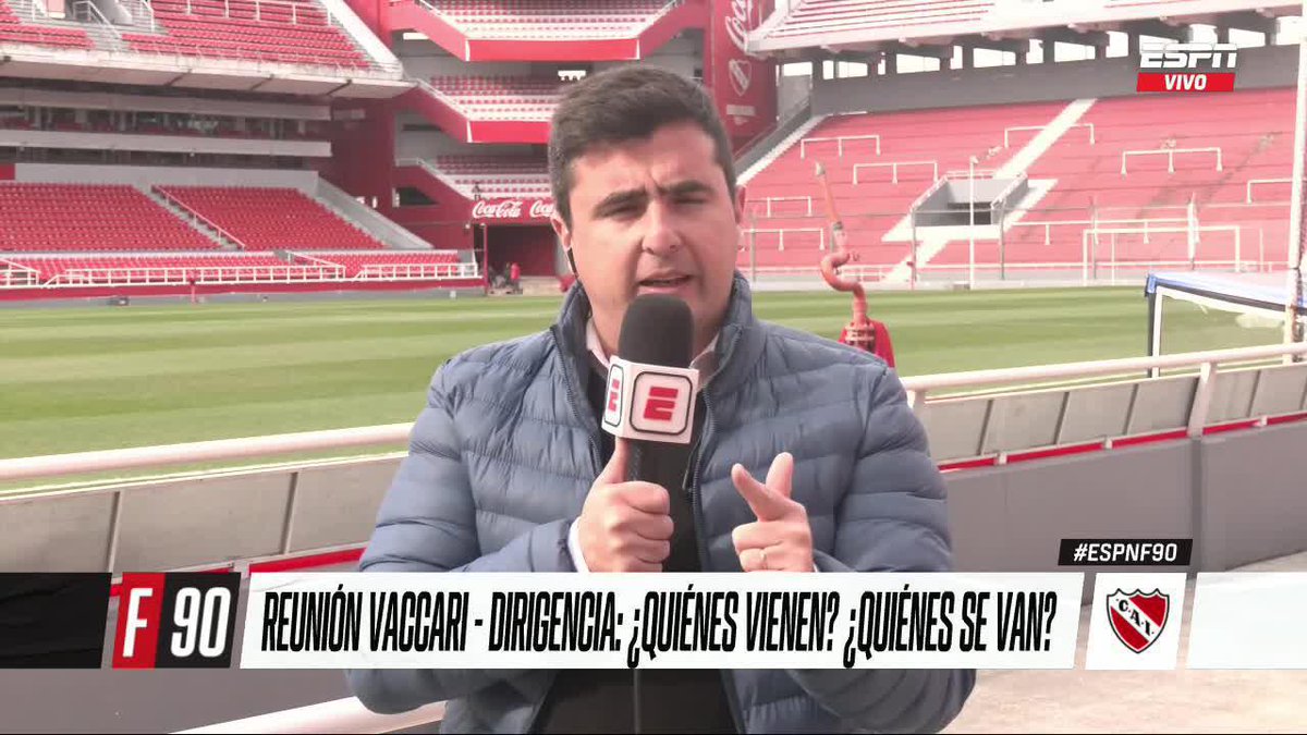 REUNIÓN VACCARI - DIRIGENCIA ¿Quiénes pueden llegar a Independiente? ¿Quiénes se pueden ir? ¡Te contamos todo acá! 📺 No te pierdas #ESPNF90 en vivo por #DisneyPlus