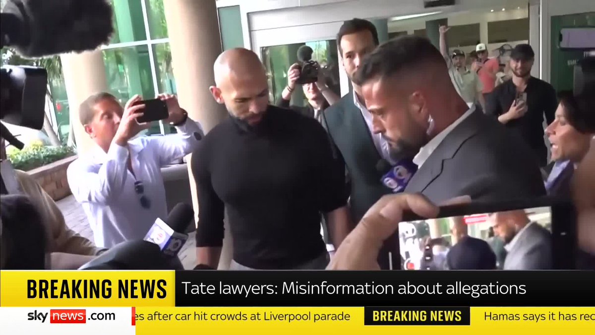 Andrew and Tristan Tate's lawyers have released a statement after they were charged with rape and other offences in the UK. Sky's Mark Austin reads out the statement ⬇️ 📺 Sky 501, Virgin 602, Freeview 233 and YouTube
