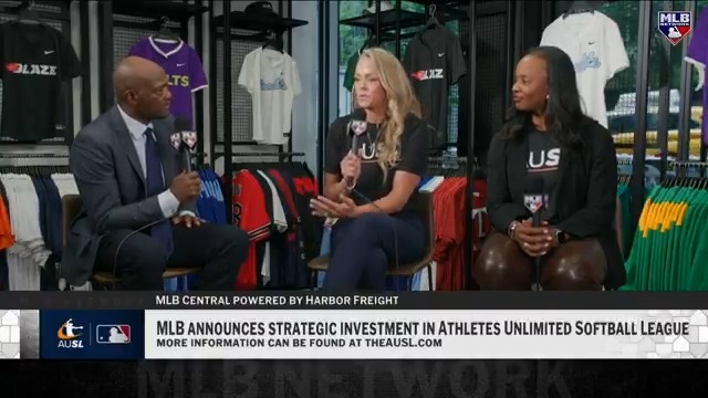 "Thinking about those younger generations having something to strive for, that's what it's all about." 🙌 AUSL advisors Jennie Finch and Natasha Watley OLY speak on the impact of MLB's investment in the AUSL.