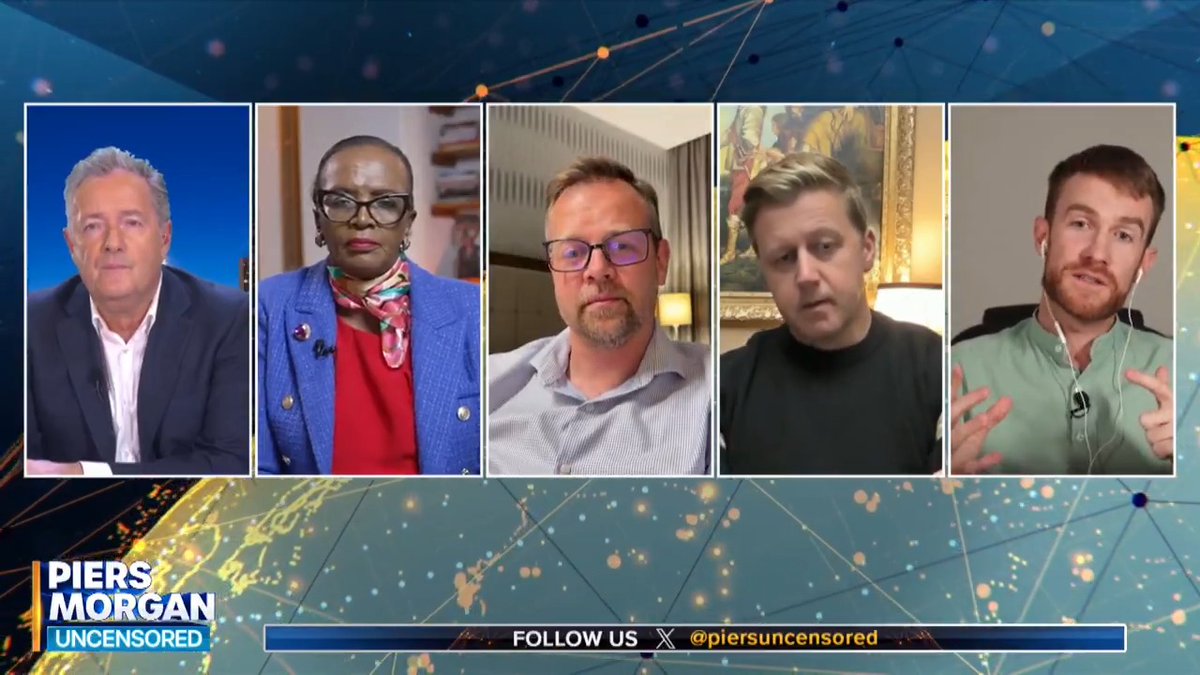 "This fits the narrative that Trump really loves that there are white people that are under attack," Dan Corder says on the President's attack on President Ramaphosa. Piers Morgan: "That's complete and utter nonsense!" 📺 Piers Morgan | Dan Corder 📺