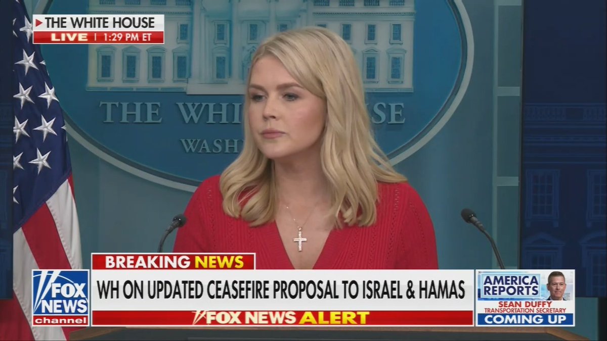 Q: Why would other countries continue these trade deal negotiations despite courts stopping tariffs? Leavitt: Because other countries around the world have faith in the negotiator in chief, Donald J. Trump