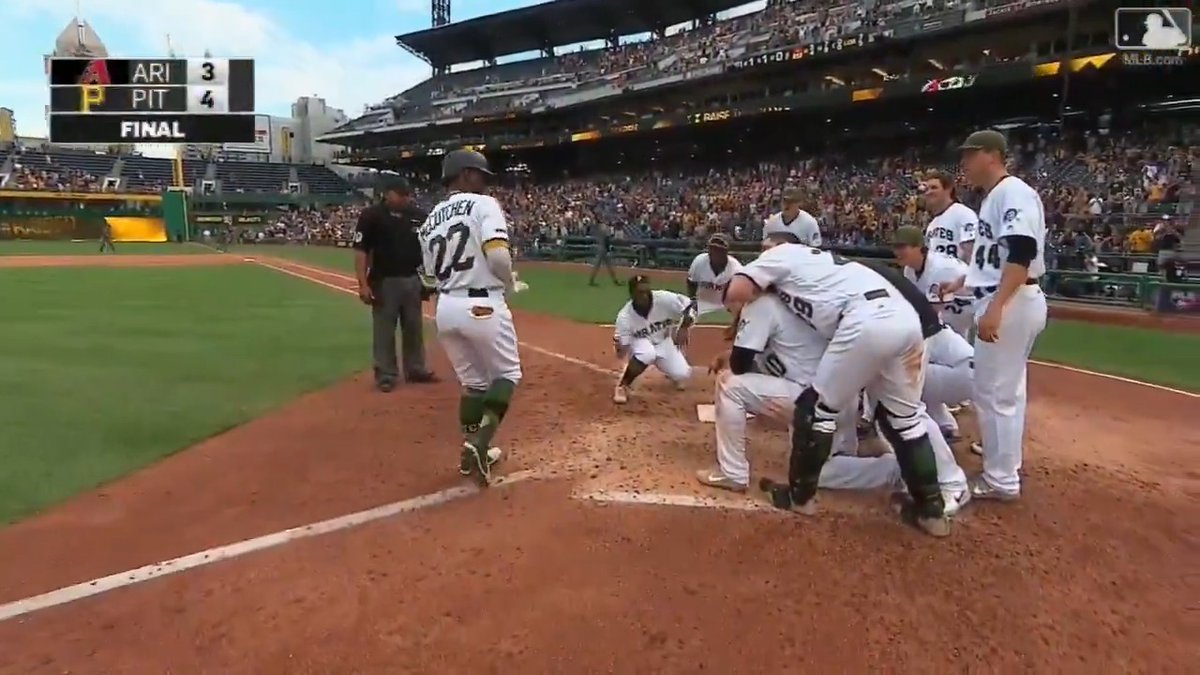 On May 29, 2017, Andrew McCutchen tied Willie Stargell and Ralph Kiner for the most walk-off home runs in Pirates history with six.