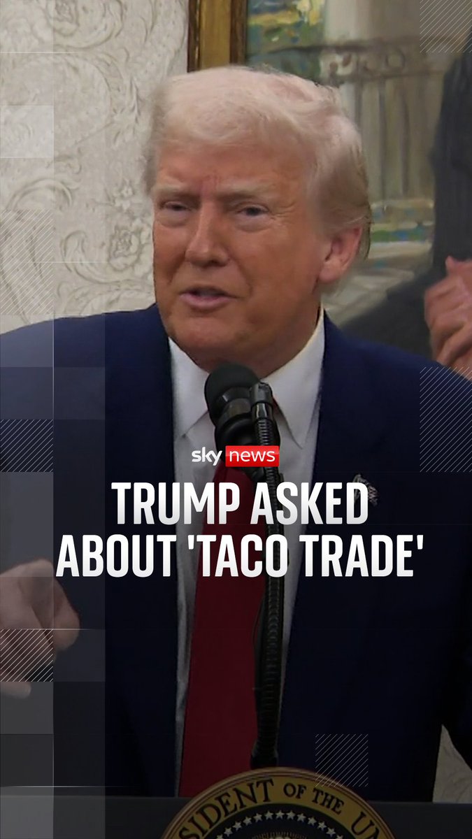 Donald Trump accused a reporter of asking 'a nasty question' about his tariffs, as Wall Street analysts have coined a new term called the taco trade.