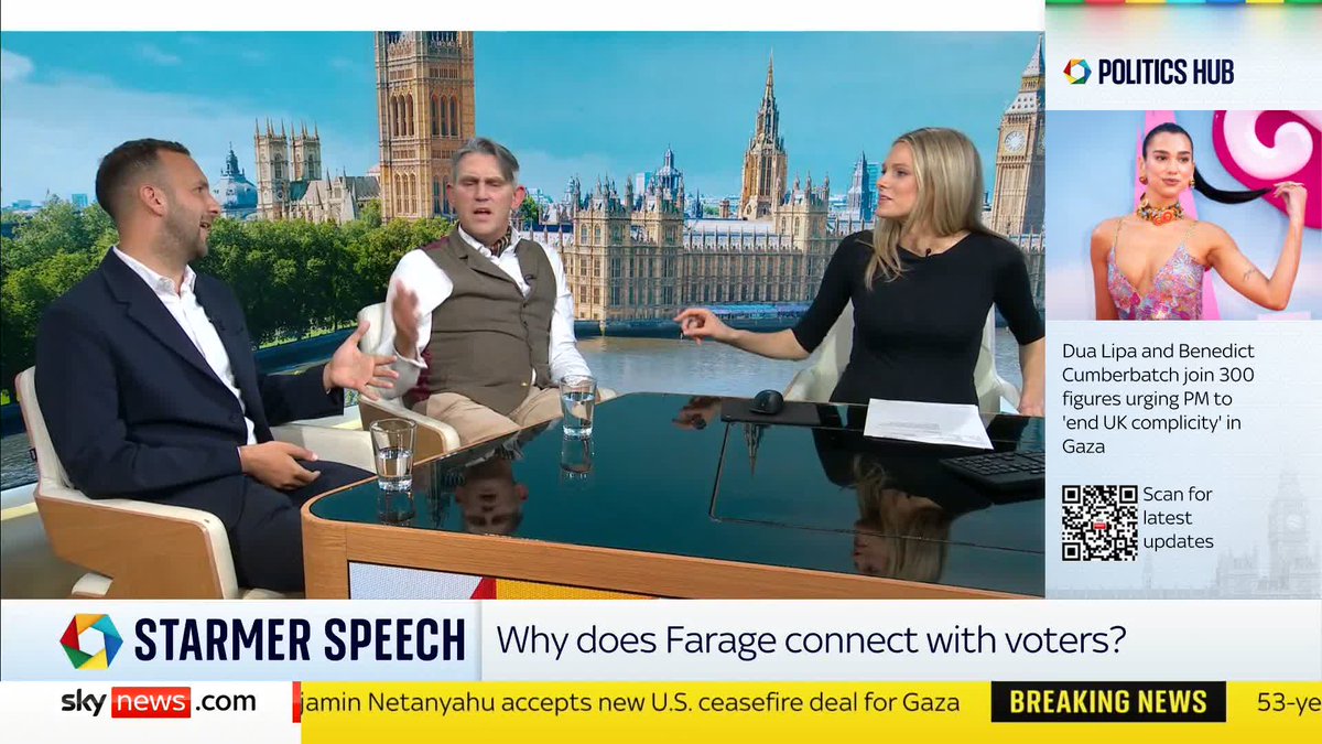 'We are not embarrassed, we do not believe that net zero is a good policy for this country' - Former Reform UK adviser Gawain Towler 'You should be embarrassed' - Deputy leader of the Green Party Zack Polanski #PoliticsHub 📺 Sky 501