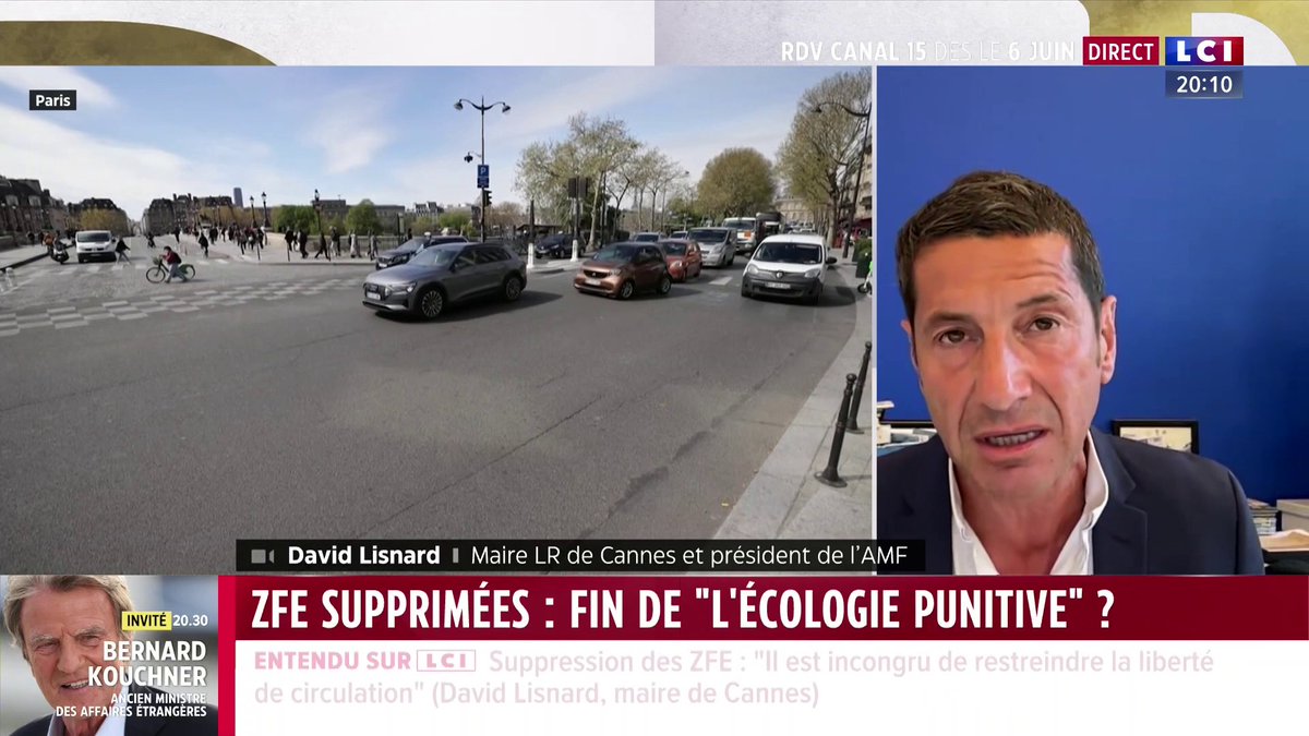 🗣️ "C'est un écolo-populisme la ZFE" déclare David Lisnard