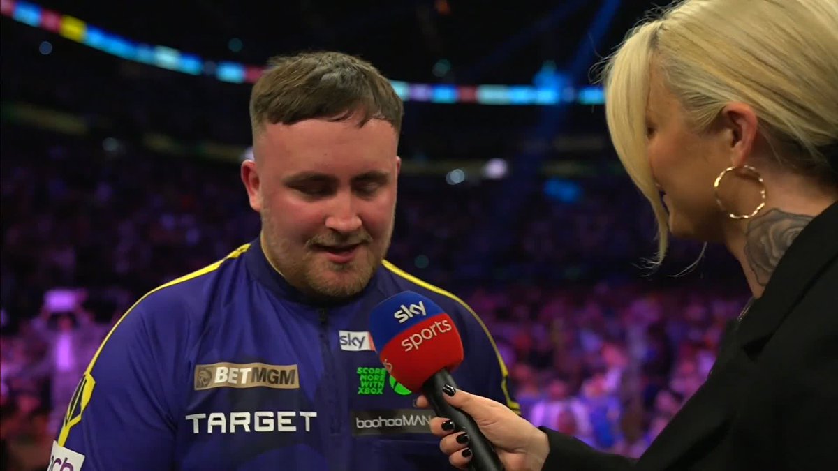Luke Littler reacts to winning a nervy semi-final 😅