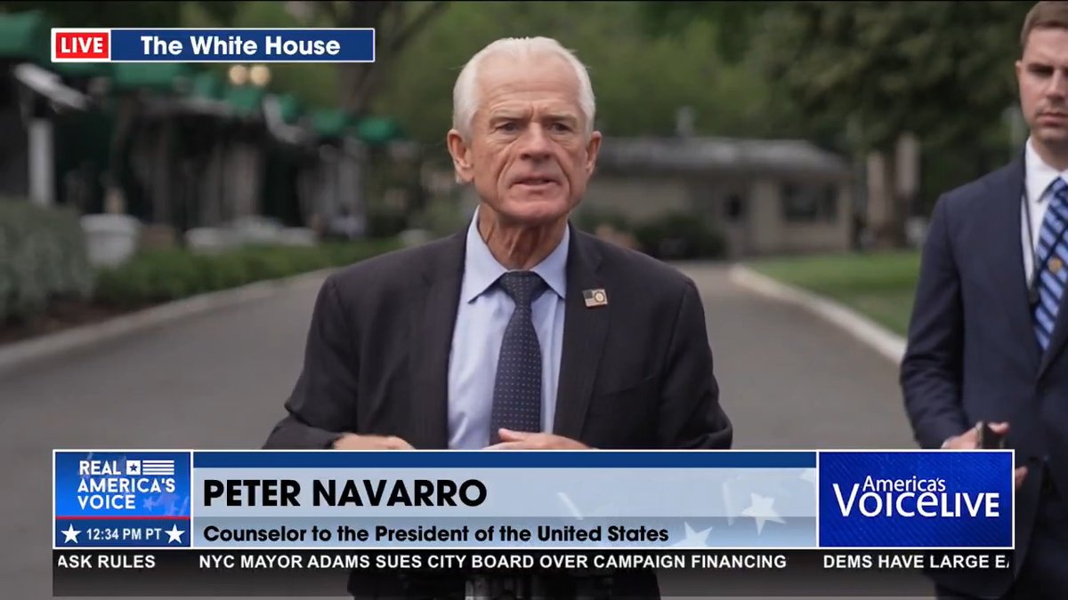 .Peter Navarro: THIS HAS GOT TO STOP! Peter Navarro explains that the tariffs will move forward there is no plan "B", it is Plan "A" all the way. Meanwhile he has a very clear message for judges.