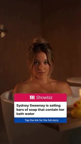 Sydney Sweeney is selling bars of soap that contain her bath water.