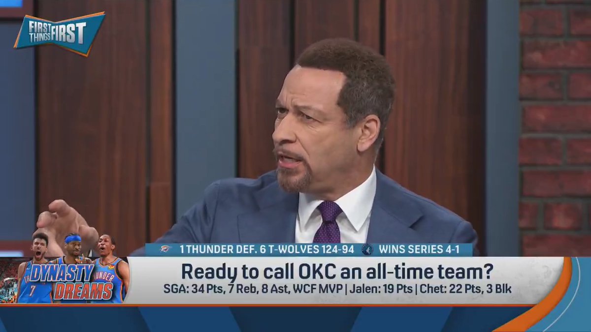 .Chris Broussard is waiting to call the Thunder an all-time team. Here’s why: “Right now, they’re a one off… These guys have to emerge in the future as stars.”
