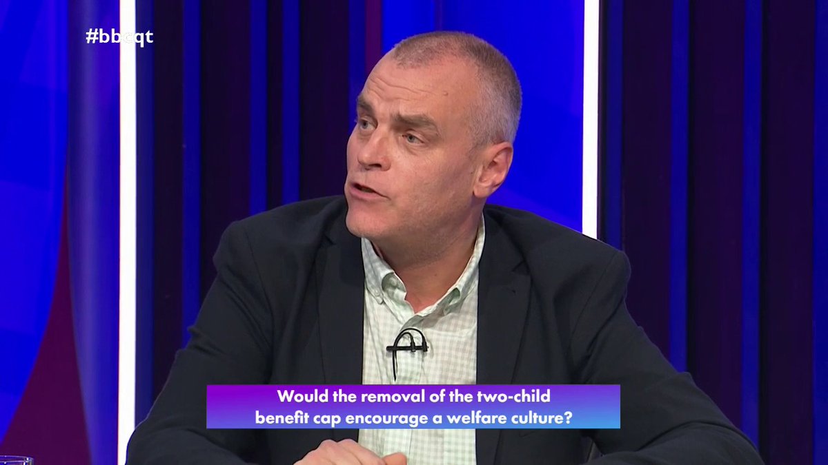 “So many young people are deciding not to have children, not because they don’t want to… they just don’t think they can afford it” Tim Montgomerie says removing the two child benefit cap would be a “small step” towards helping more people to decide to have children #bbcqt