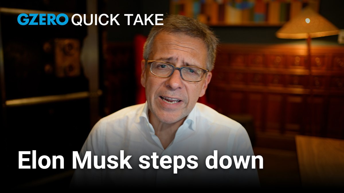 musk stepping down from doge: -not a surprise -good news for his companies -helpful for trump/gop in the midterms GZERO Media