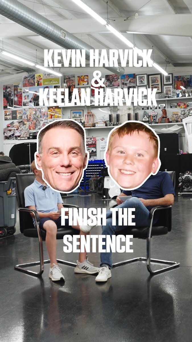 It's all fun and games now, but just wait until Saturday. 😉 Kevin Harvick and Keelan Harvick race each other in Late Models for the first time this weekend on FloRacing!
